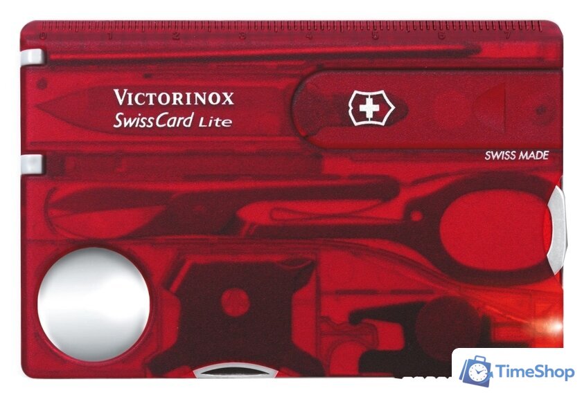 Мультитул Victorinox SwissCard Lite 0.7300.T - Изображение №1 — Интернет-магазин Time-Shop