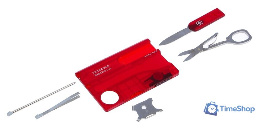 Мультитул Victorinox SwissCard Lite 0.7300.T - Изображение №4 — Интернет-магазин Time-Shop