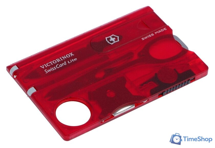 Мультитул Victorinox SwissCard Lite 0.7300.T - Изображение №3 — Интернет-магазин Time-Shop
