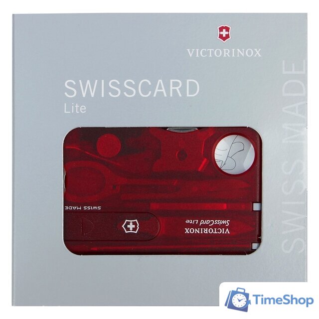 Мультитул Victorinox SwissCard Lite 0.7300.T - Изображение №6 — Интернет-магазин Time-Shop