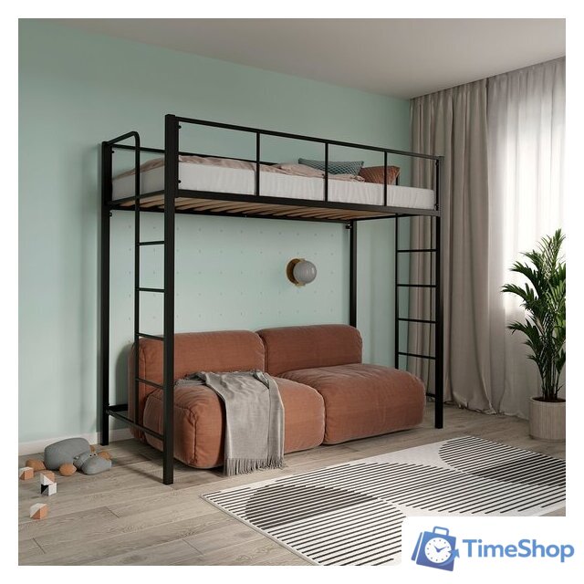 Кровать-чердак Князев Мебель Хельга 1 ХЕ1.90.200.Ч (черный муар) - Изображение №4 — Интернет-магазин Time-Shop