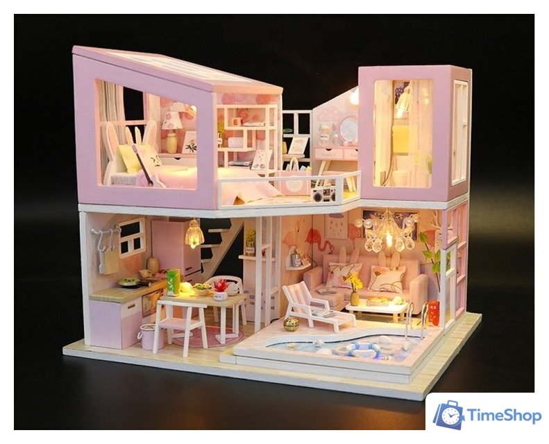 Румбокс Hobby Day MiniHouse Розовый фламинго M915 - Изображение №5 — Интернет-магазин Time-Shop
