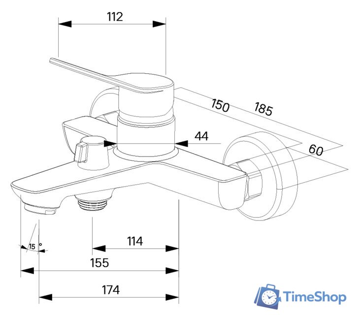 Смеситель Milardo Enjoy ENJSB00M02 - Изображение №7 — Интернет-магазин Time-Shop
