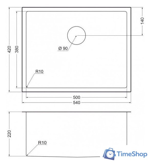 Кухонная мойка Emar EMB-123 PVD Nano Dark - Изображение №4 — Интернет-магазин Time-Shop