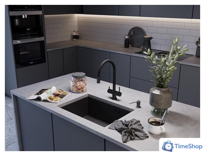 Кухонная мойка Emar EMB-123 PVD Nano Dark - Изображение №3 — Интернет-магазин Time-Shop