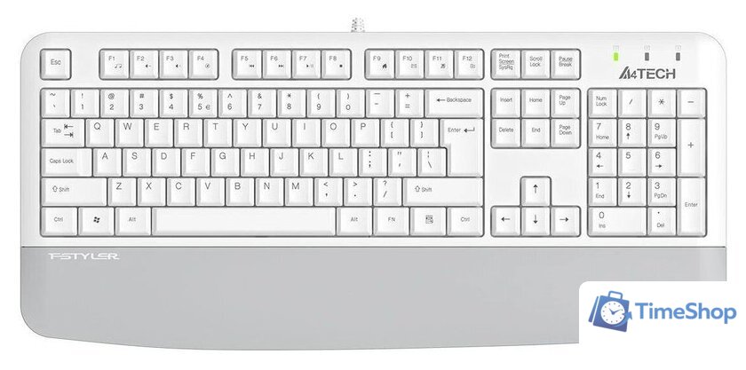Клавиатура A4Tech Fstyler FK20 (белый) - Изображение №2 — Интернет-магазин Time-Shop