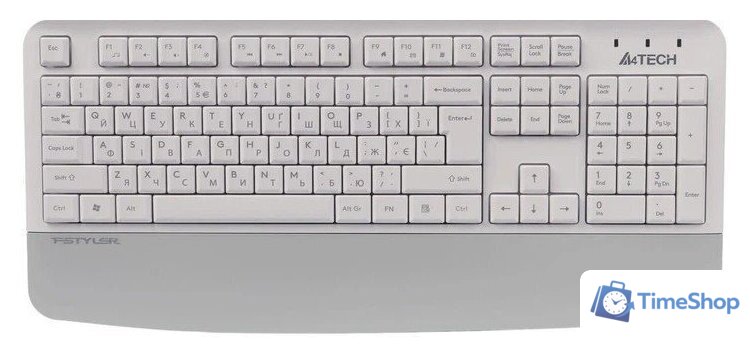 Клавиатура A4Tech Fstyler FK20 (белый) - Изображение №1 — Интернет-магазин Time-Shop