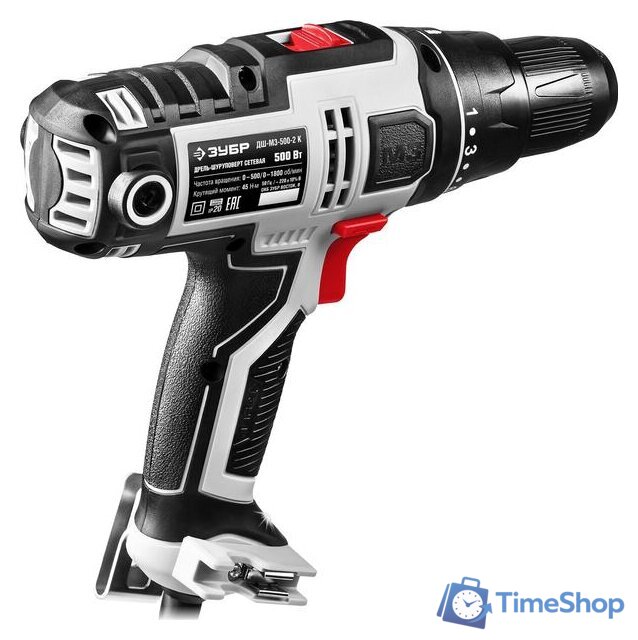 Дрель-шуруповерт Зубр ДШ-М3-500-2 К - Изображение №3 — Интернет-магазин Time-Shop