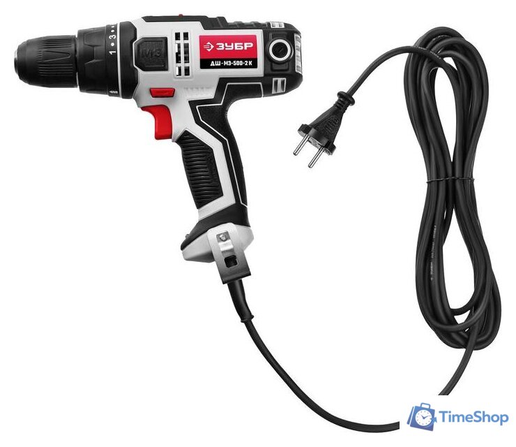 Дрель-шуруповерт Зубр ДШ-М3-500-2 К - Изображение №4 — Интернет-магазин Time-Shop