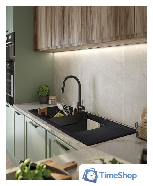 Кухонная мойка Deante Magnetic ZRM G213 (графитовый металлик) - Изображение №2 — Интернет-магазин Time-Shop