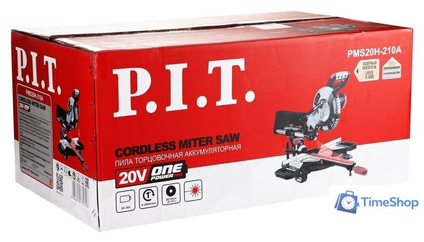 Торцовочная пила P.I.T. PMS20H-210A (без АКБ) - Изображение №2 — Интернет-магазин Time-Shop