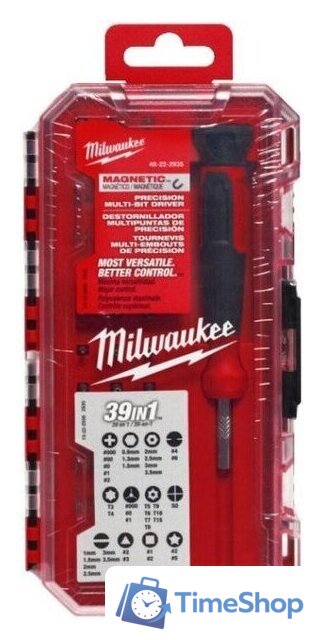 Набор отвертка с битами Milwaukee 4932498177 (39 предметов) - Изображение №4 — Интернет-магазин Time-Shop