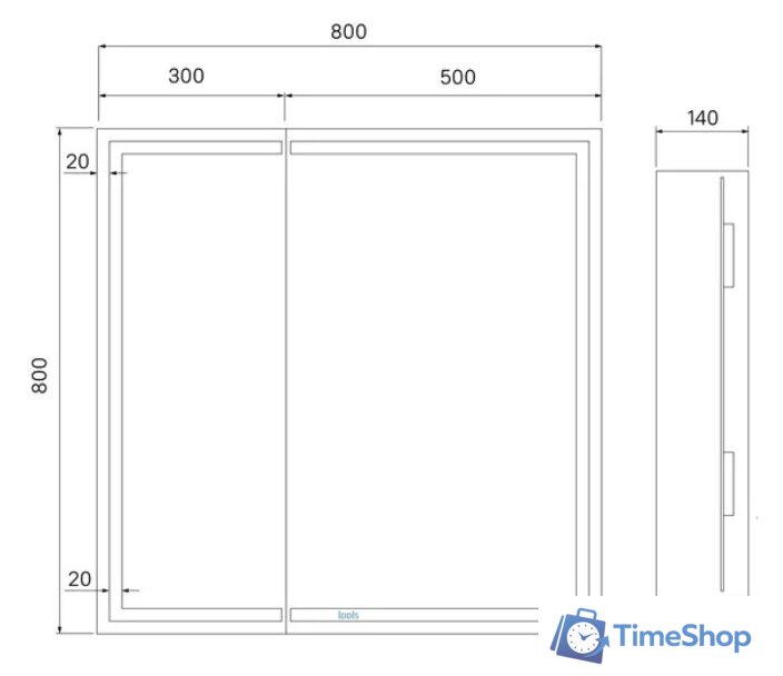  IDDIS Шкаф с зеркалом Zodiac ZOD8000i99 - Изображение №11 — Интернет-магазин Time-Shop