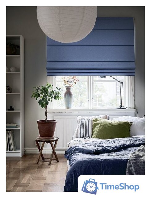 Римская штора Эскар Blackout 200x190 660640200190 (синий) - Изображение №3 — Интернет-магазин Time-Shop