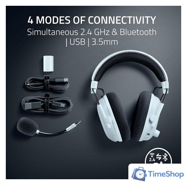 Наушники Razer BlackShark V3 Pro (белый) - Изображение №4 — Интернет-магазин Time-Shop