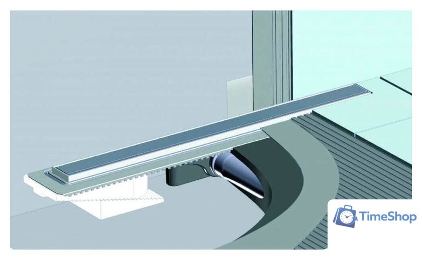 Трап/канал Berges Wasserhaus С1 Norma 500 095136 (матовый черный) - Изображение №4 — Интернет-магазин Time-Shop