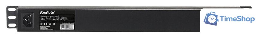 Блок розеток ExeGate ServerPro PDU-19H901 Al-9S-C14 - Изображение №2 — Интернет-магазин Time-Shop