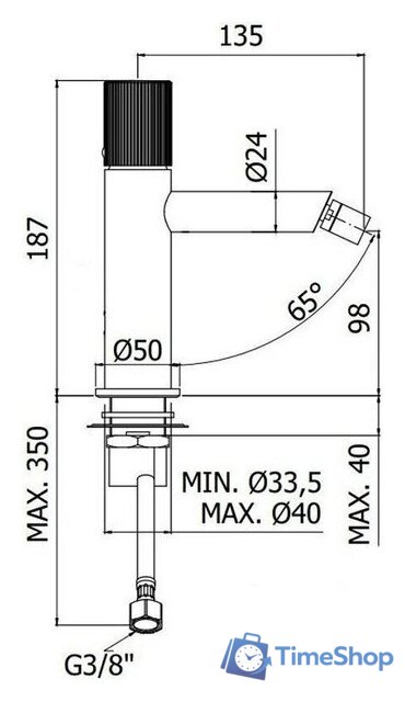 Смеситель Paffoni Jo JO131CR - Изображение №2 — Интернет-магазин Time-Shop