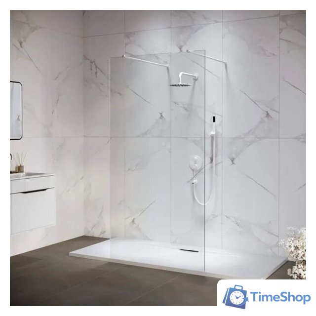 Душевая стенка RGW WA-016W 35101614-15 (белый/прозрачное стекло) - Изображение №1 — Интернет-магазин Time-Shop