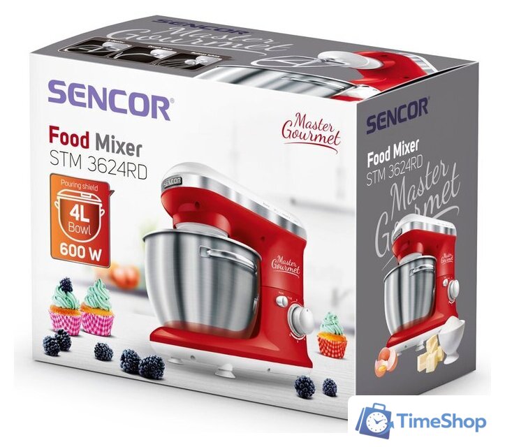 Планетарный миксер Sencor STM 3624RD - Изображение №10 — Интернет-магазин Time-Shop