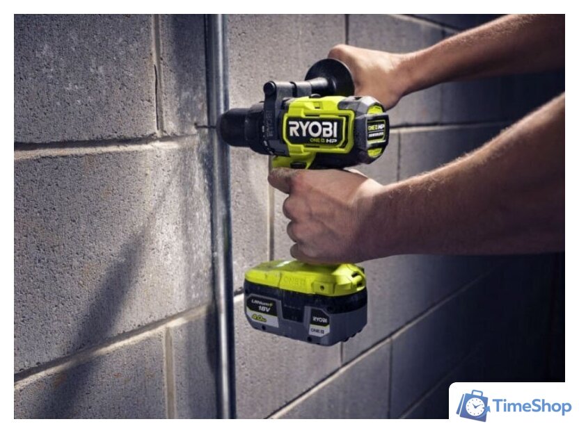 Ударная дрель-шуруповерт Ryobi RPD18X-2C52S 5133005527 (с 2-мя АКБ 2 Ач+5 Ач, сумка) - Изображение №6 — Интернет-магазин Time-Shop