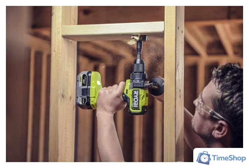 Ударная дрель-шуруповерт Ryobi RPD18X-2C52S 5133005527 (с 2-мя АКБ 2 Ач+5 Ач, сумка) - Изображение №5 — Интернет-магазин Time-Shop