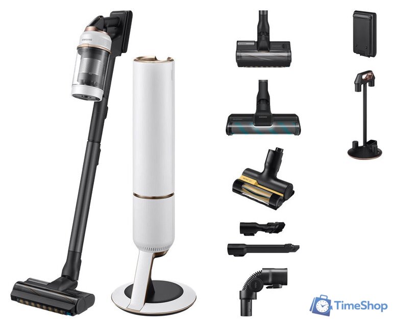 Пылесос Samsung Bespoke Jet Plus VS20B95843W - Изображение №1 — Интернет-магазин Time-Shop