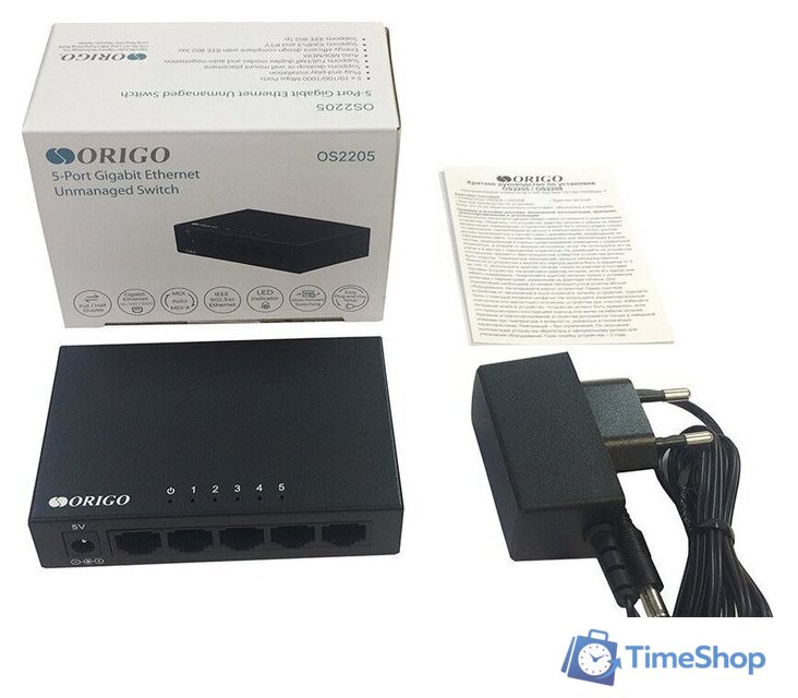Неуправляемый коммутатор Origo OS2205/A2A - Изображение №5 — Интернет-магазин Time-Shop