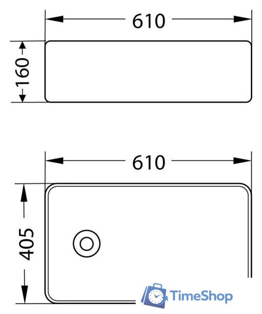 Умывальник Lauter 21518-1 + клапан 21190W + сифон 21635W (белый матовый) - Изображение №17 — Интернет-магазин Time-Shop