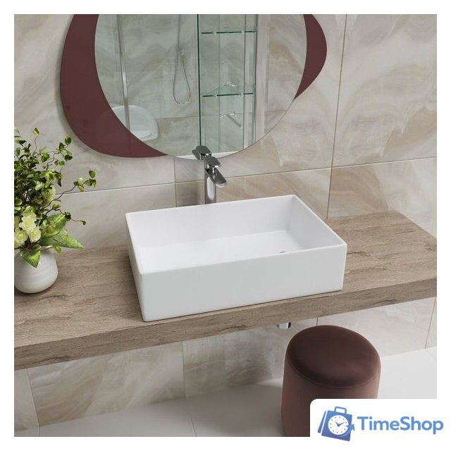 Умывальник Lauter 21518-1 + клапан 21190W + сифон 21635W (белый матовый) - Изображение №9 — Интернет-магазин Time-Shop