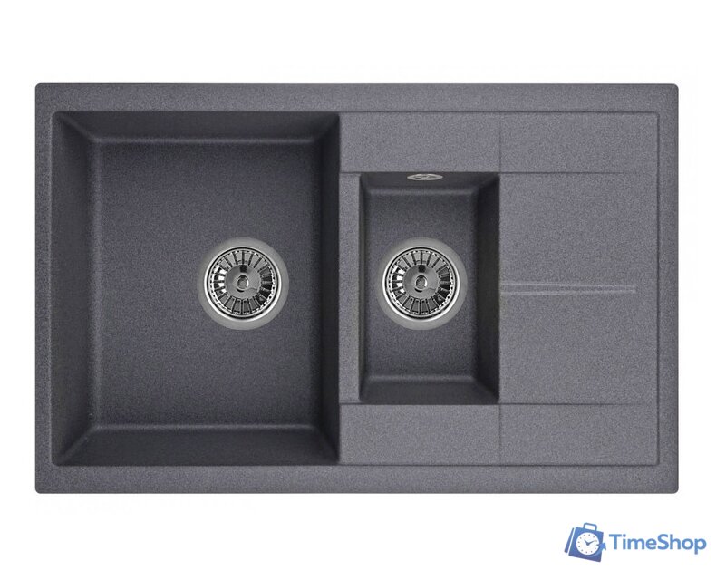 Кухонная мойка Granula 7802 (черный) - Изображение №3 — Интернет-магазин Time-Shop