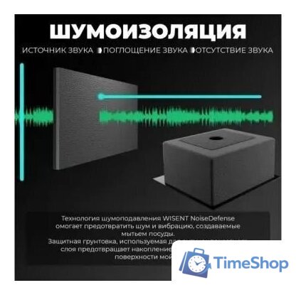 Кухонная мойка Wisent WS-34050/GER013 (с сифоном, дозатором и коландером) - Изображение №6 — Интернет-магазин Time-Shop