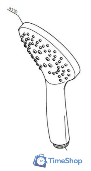 Душевая лейка AM.PM Gem F0290100 - Изображение №3 — Интернет-магазин Time-Shop