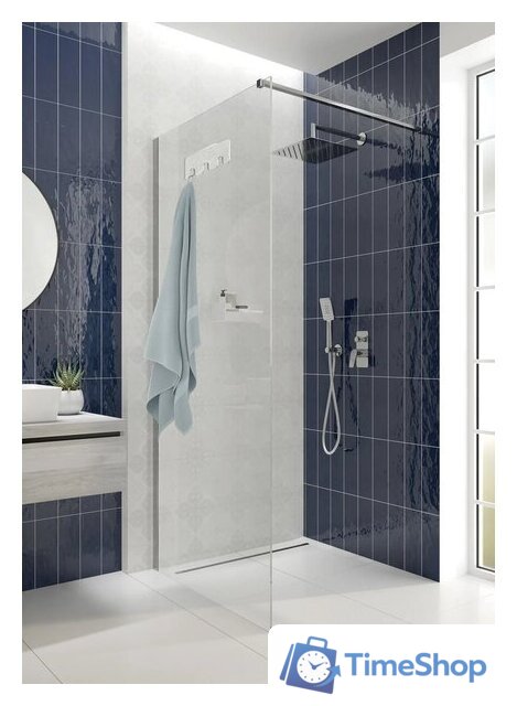 Душевая стенка Deante Mokko Nero Walk-In KQM_030P - Изображение №4 — Интернет-магазин Time-Shop