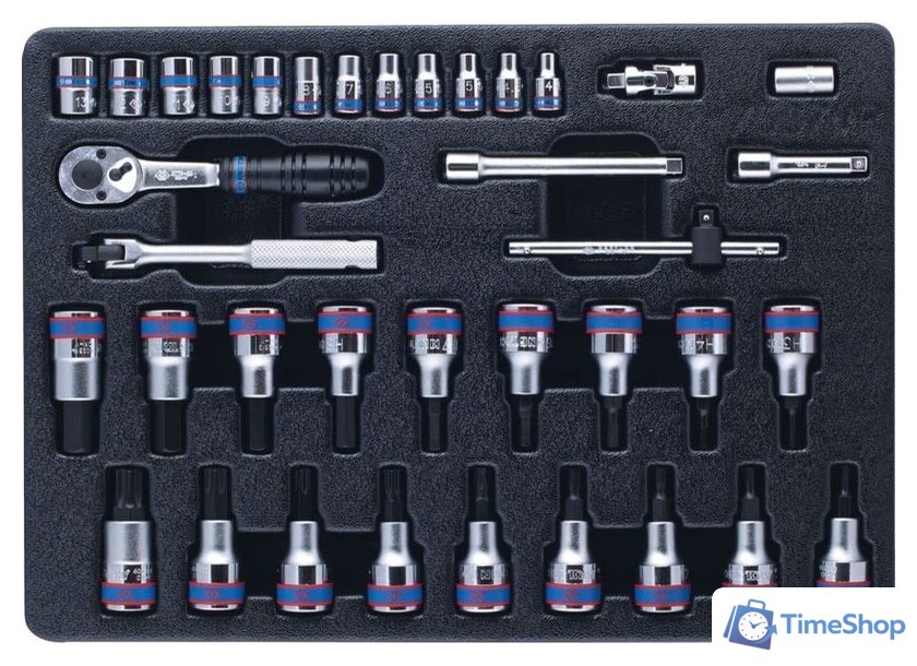 Универсальный набор инструментов King Tony 9-7537MR (37 предметов) - Изображение №1 — Интернет-магазин Time-Shop