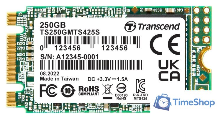 SSD Transcend 425S 250GB TS250GMTS425S - Изображение №1 — Интернет-магазин Time-Shop