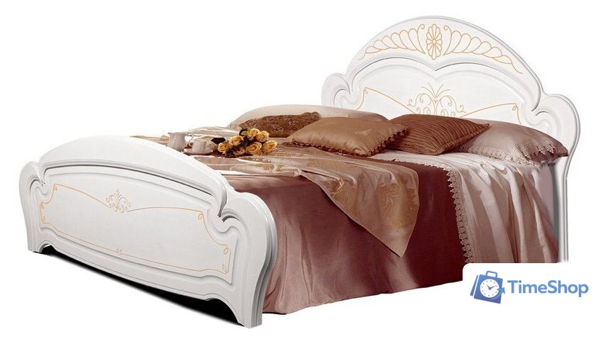 Кровать ФорестДекоГрупп Луиза 160x200 (слоновая кость) - Изображение №1 — Интернет-магазин Time-Shop