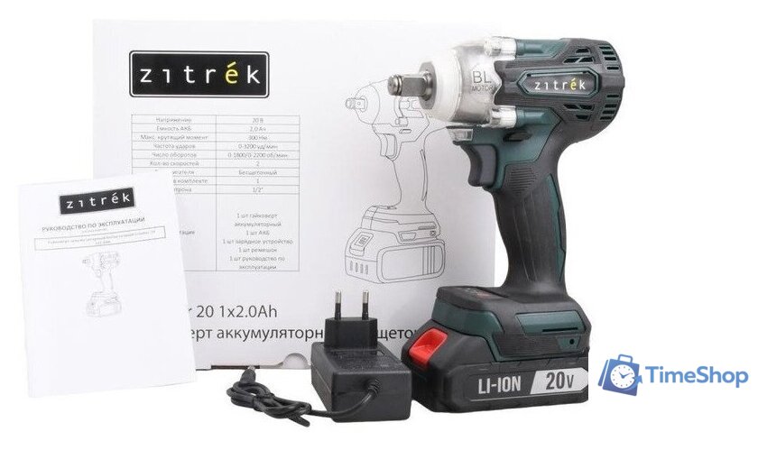 Гайковерт Zitrek Crusher 20 085-1021 (с 1-им АКБ) - Изображение №1 — Интернет-магазин Time-Shop