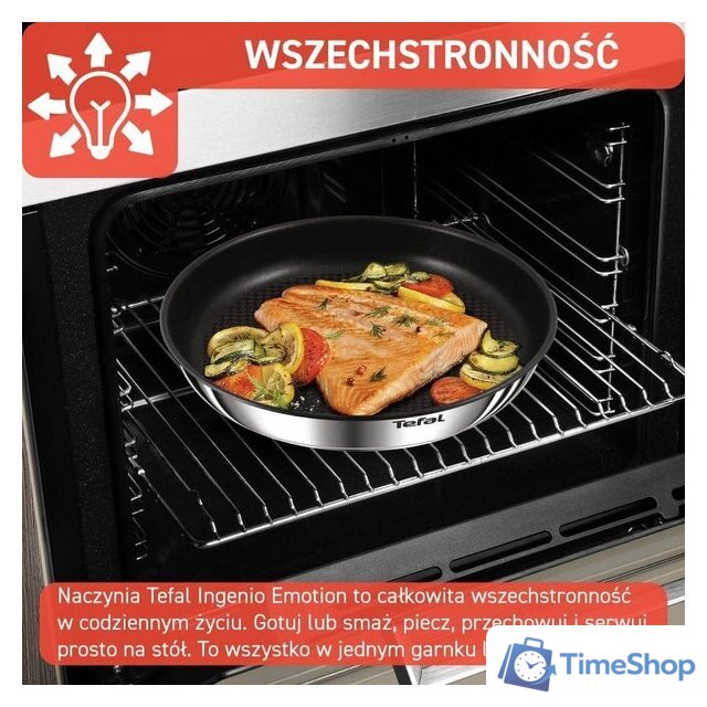 Набор сковород Tefal Ingenio Emotion L897SM74 - Изображение №8 — Интернет-магазин Time-Shop