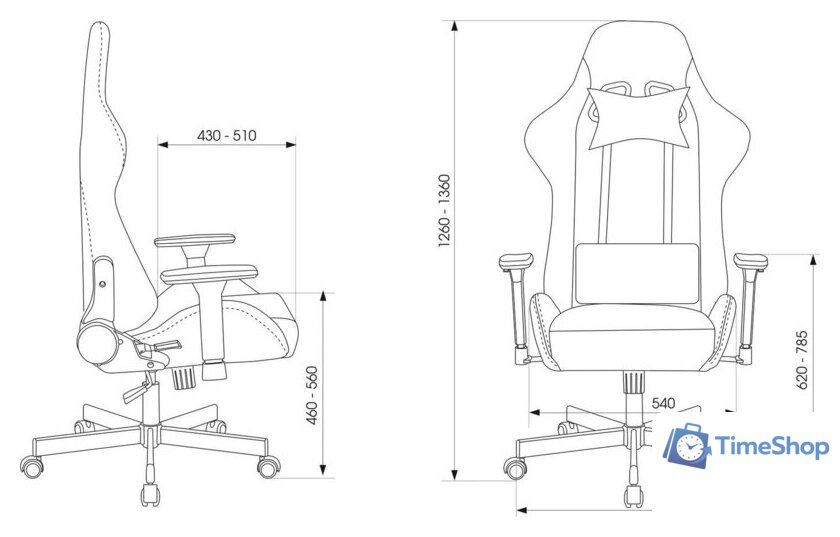 Игровое (геймерское) кресло Knight Armor (черный) - Изображение №27 — Интернет-магазин Time-Shop
