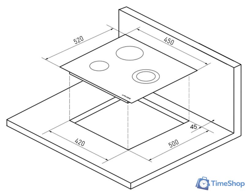 Варочная панель KUPPERSBERG ECS 402 - Изображение №4 — Интернет-магазин Time-Shop