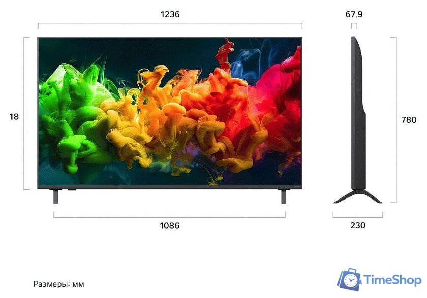 MiniLED телевизор LG QNED evo AI QNED80 55QNED80B6B - Изображение №2 — Интернет-магазин Time-Shop