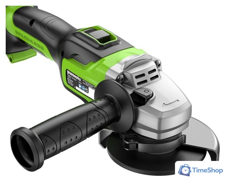 Угловая шлифмашина Greenworks GD24AG 3200207CUH (с 1-м АКБ) - Изображение №3 — Интернет-магазин Time-Shop