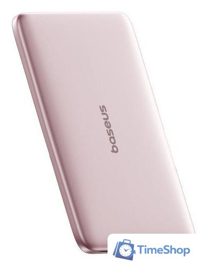 Внешний аккумулятор Baseus PicoGo AM41 Ultra-Slim Magnetic Power Bank 5000mAh (розовый) - Изображение №1 — Интернет-магазин Time-Shop