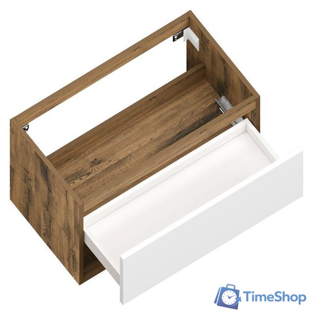  ЗОВ Тумба под умывальник Кито-2 100 2K100LA0MWMC (аттик/белый матовый) - Изображение №2 — Интернет-магазин Time-Shop