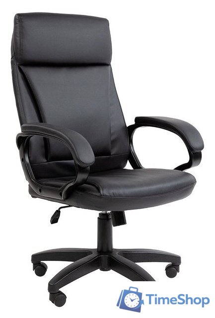 Офисное кресло CHAIRMAN 794 LT (экокожа, черный) - Изображение №1 — Интернет-магазин Time-Shop