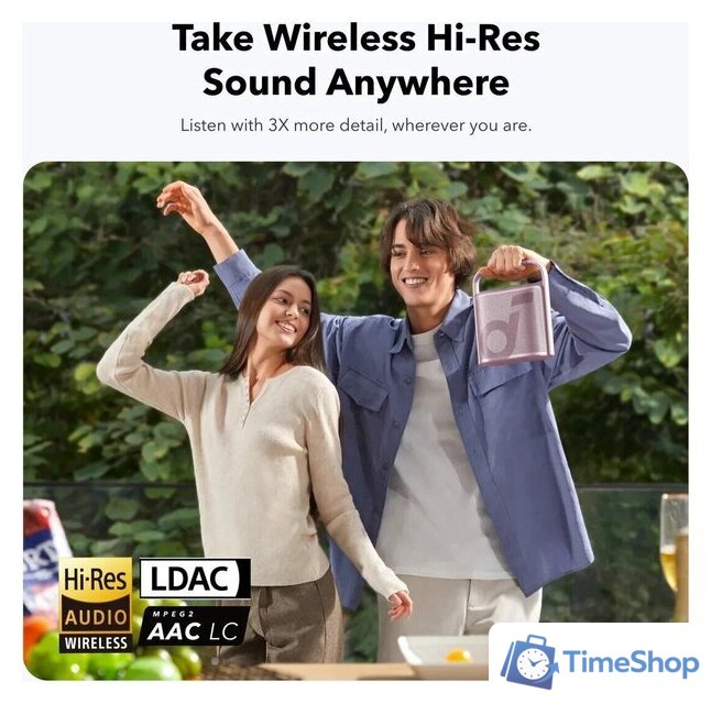 Беспроводная колонка Anker SoundCore Motion X500 (розовый) - Изображение №2 — Интернет-магазин Time-Shop