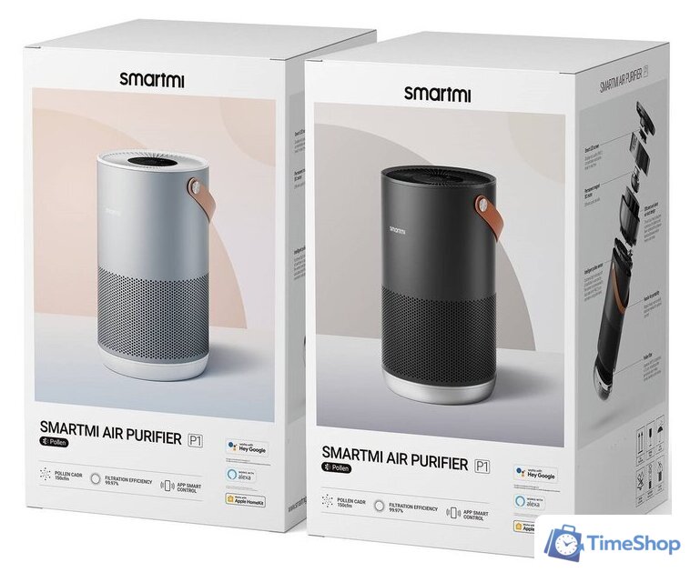 Очиститель воздуха SmartMi Air Purifier P1 ZMKQJHQP12 (международная версия, серебристый) - Изображение №14 — Интернет-магазин Time-Shop