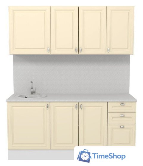 Шкаф навесной Горизонт Ева 80 (тирамису софт) - Изображение №2 — Интернет-магазин Time-Shop