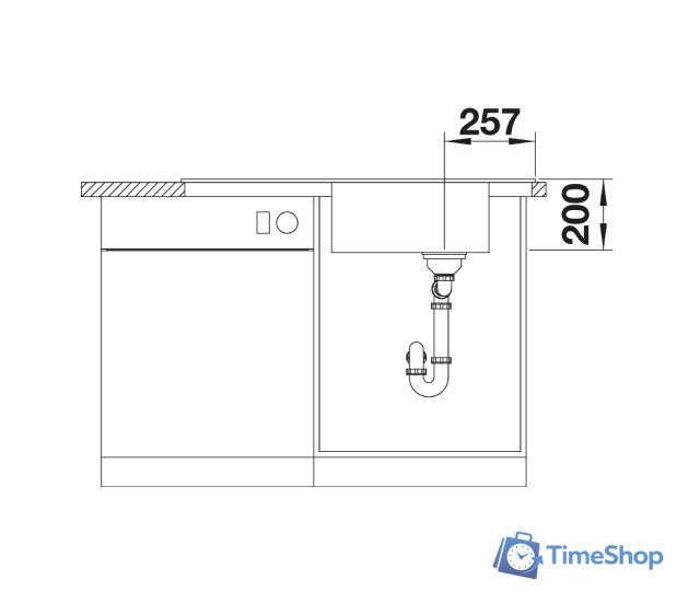 Кухонная мойка Blanco FARON XL 6 S 524803 - Изображение №8 — Интернет-магазин Time-Shop